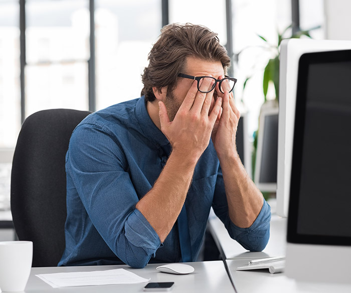 Stressed Worker